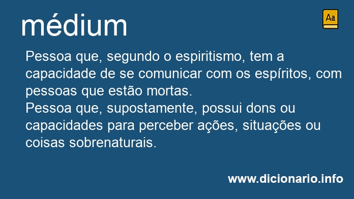 Significado de mdiuns