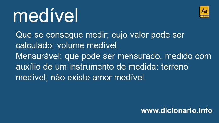 Significado de medvel