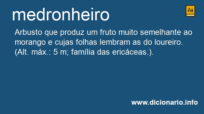 Significado de medronheiro