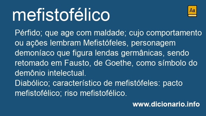 Significado de mefistoflica