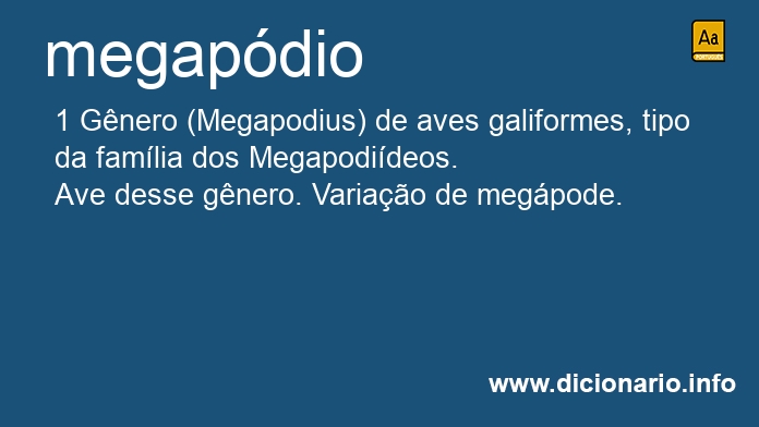 Significado de megapdio