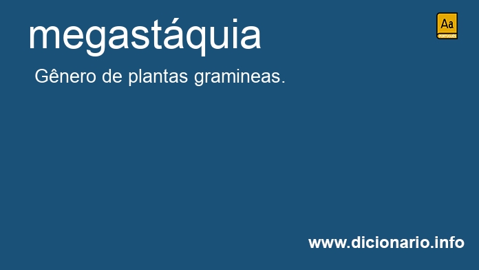 Significado de megastquia