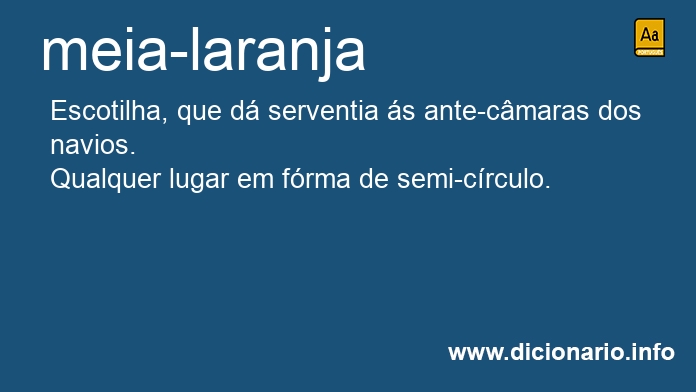 Significado de meia-laranja