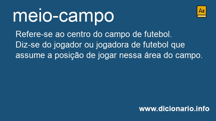 Significado de meio-campo