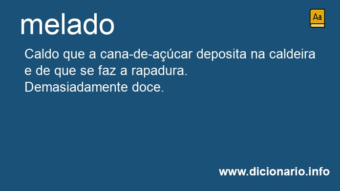 Significado de melado