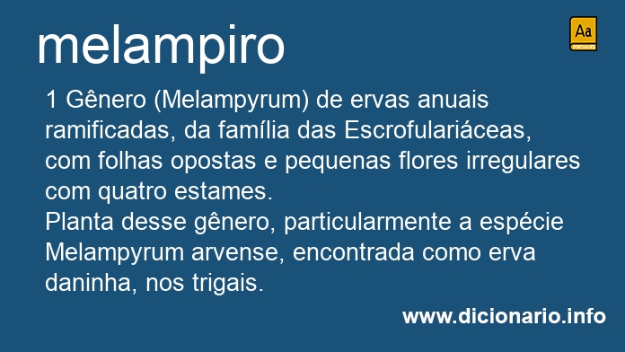 Significado de melampiro