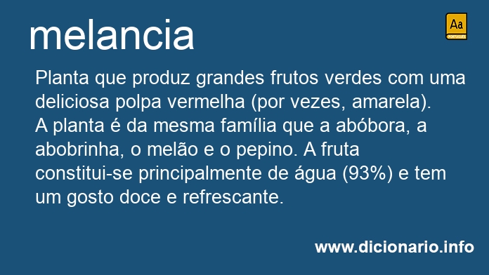 Significado de melancia