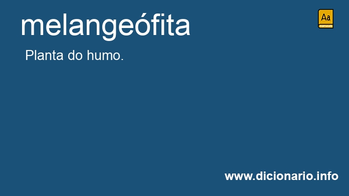 Significado de melangefita