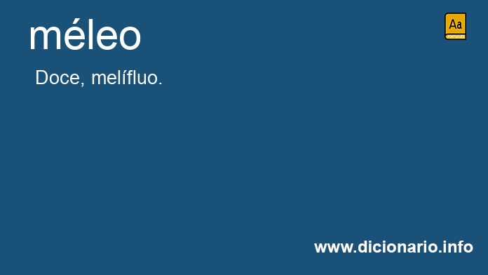 Significado de mleo