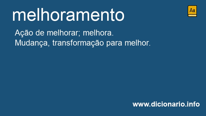 Significado de melhoramento