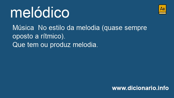 Significado de meldicos