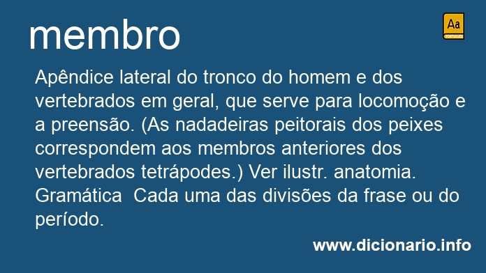 Significado de membro