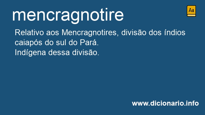 Significado de mencragnotire