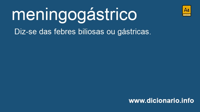 Significado de meningogstrico