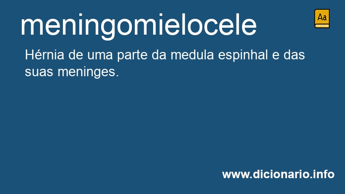 Significado de meningomielocele