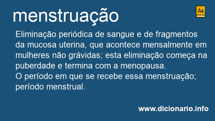 Significado de menstruao