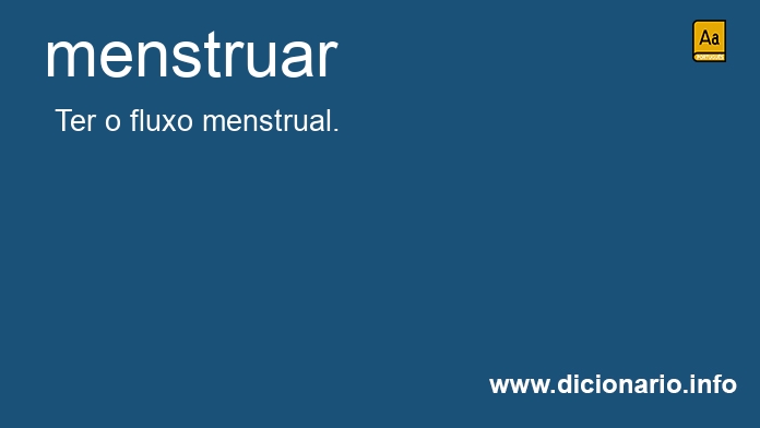 Significado de menstruasse