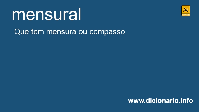 Significado de mensural