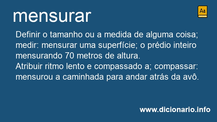 Significado de mensuram