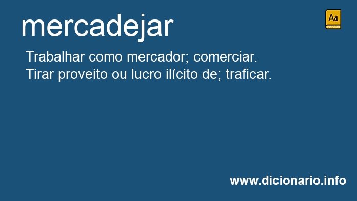 Significado de mercadejou