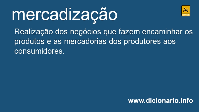 Significado de mercadizao
