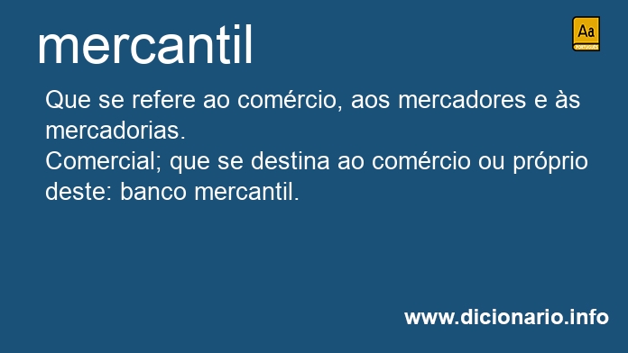 Significado de mercantil