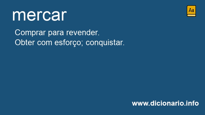 Significado de mercar