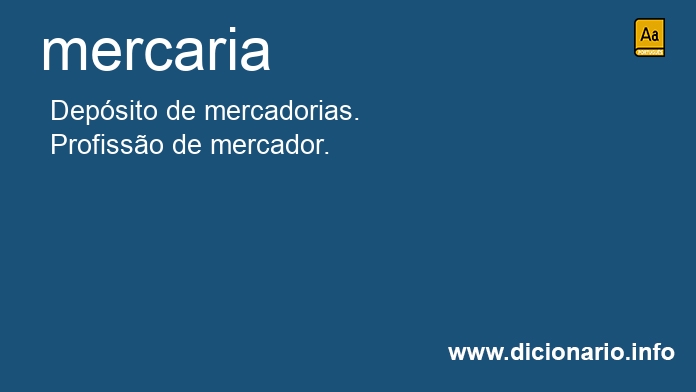 Significado de mercaria