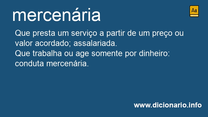 Significado de mercenria