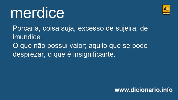 Significado de merdice