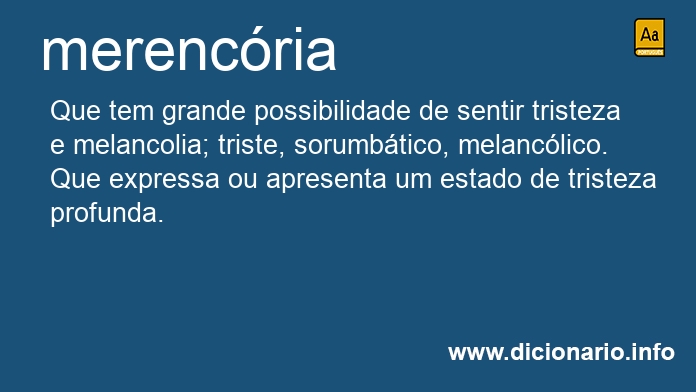 Significado de merencria