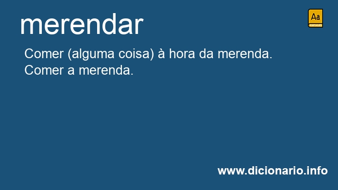 Significado de merendar