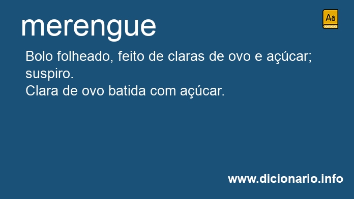 Significado de merengues