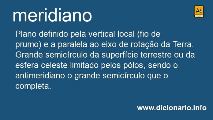 Significado de meridianos