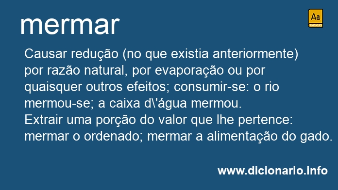 Significado de mermas