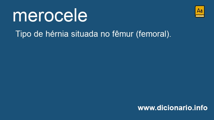 Significado de merocele