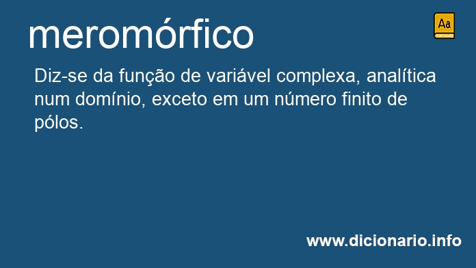 Significado de meromrfico