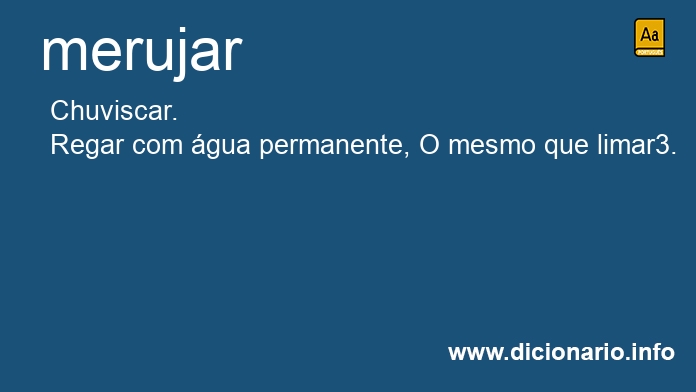 Significado de merujava