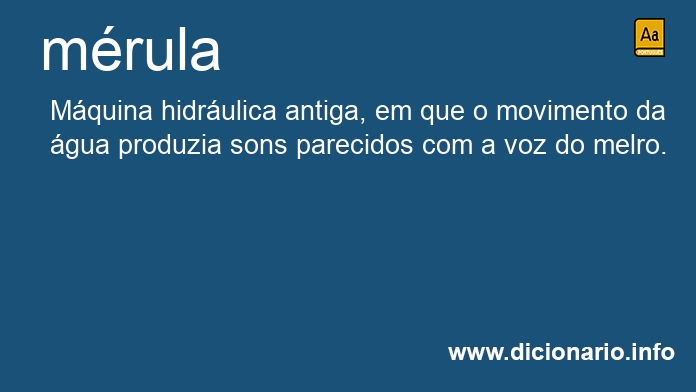 Significado de mrula