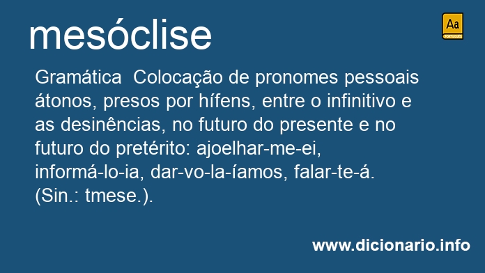 Significado de mesclises