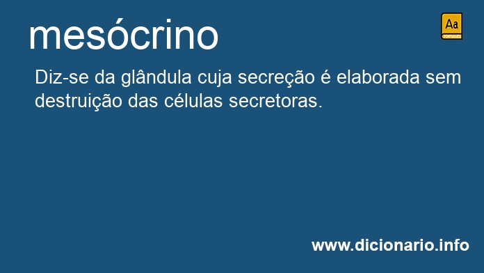 Significado de mescrino