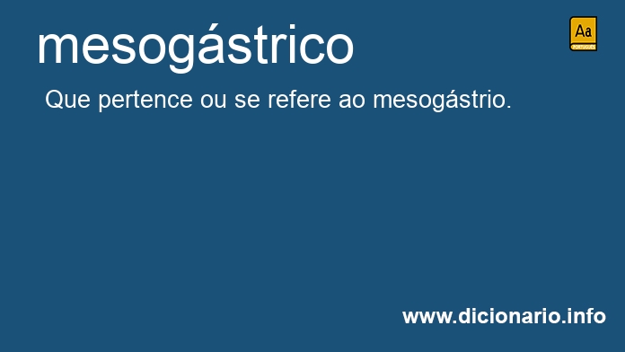 Significado de mesogstrico