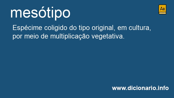 Significado de mestipo