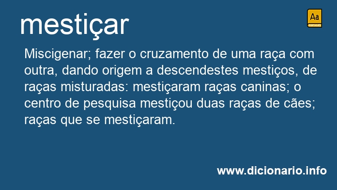 Significado de mestiaras