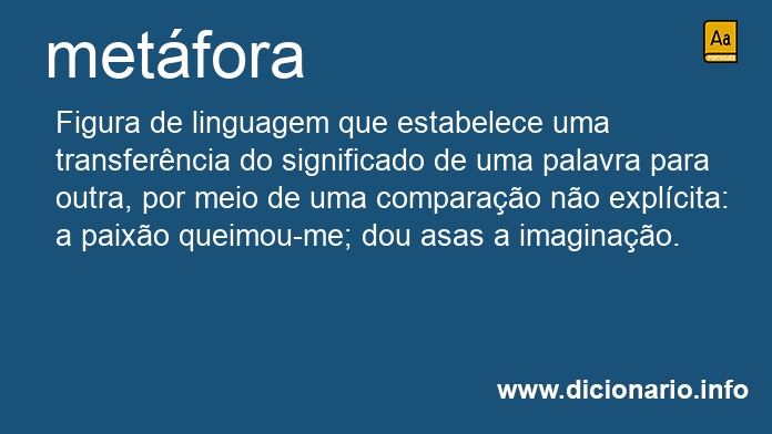 Significado de metfora