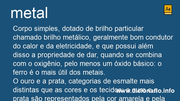 Significado de metal