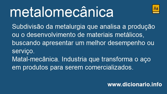 Significado de metalomecnica