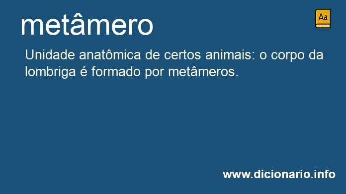 Significado de met�mero