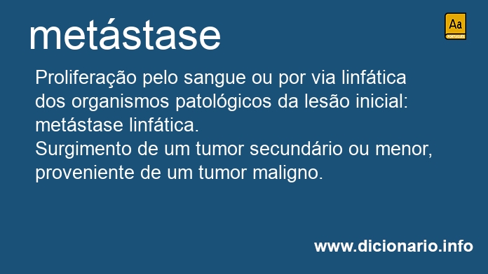 Significado de metstase