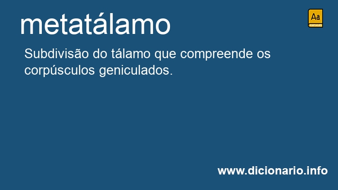 Significado de metatlamo